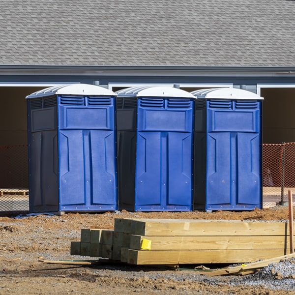 is there a specific order in which to place multiple porta potties in Sacramento Pennsylvania